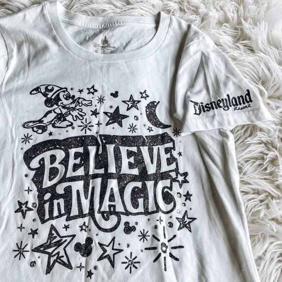 Disney Mickey Crew Neck Tee Small White - Picture 2 of 5